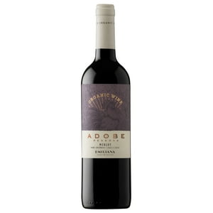 Adobe - Vino Merlot Reserva Organico 750 Ml (6 Un)