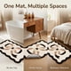 thumbnail image 5 of REGALWOVEN Alfombra de Baño Estética Linda, Alfombra de Baño Shaggy Ultra Suave y Absorbente, Alfombra de Microfibra Impresa Antideslizante Única Marrón 32" x 20", 5 of 6