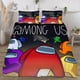 thumbnail image 1 of Among Us Bedding Comforter SetsQueen Quilt Bedding Set3 Pieces Set Bedding Twin SizeColorful Soft Lightweight Print All Season 177*218CM, 1 of 5