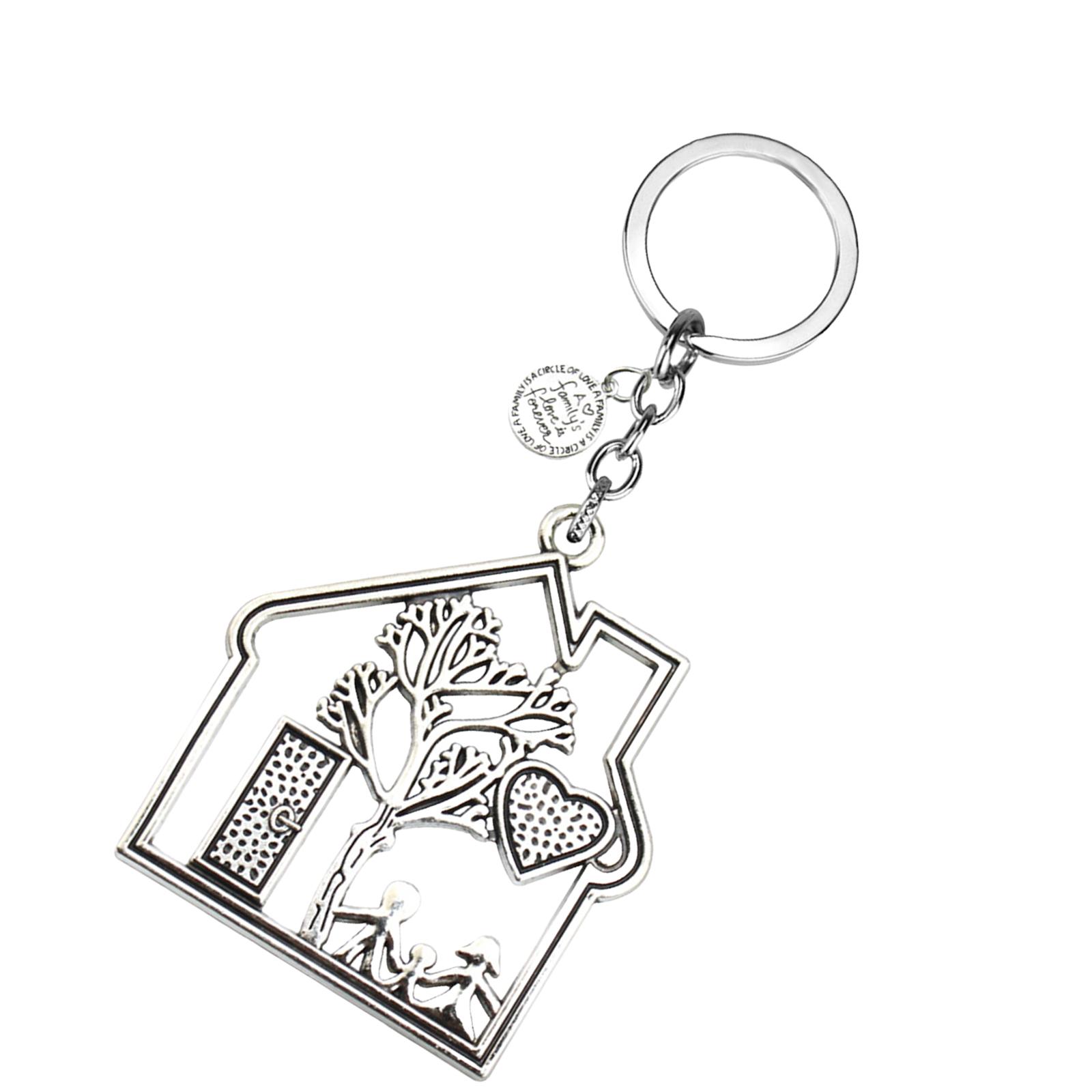 Magideal - Llavero De Casa Familiar Para Niños, Mamá, Papá, Llavero Con Anilla, Dije Único, Llavero Familiar Para Regalos De Cumpleaños, Aniversario, Regalos De