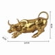 thumbnail image 2 of Figura De Toro Imponente Dorado Metálico, Estatuilla Oficina Dorado, 2 of 2