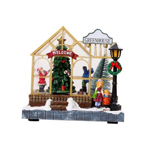 Bothyi - Casa De Navidad Invernadero De Navidad Iluminado Para Mesa Fiesta De Navidad Interior