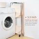 thumbnail image 3 of Carrito de lavandería STORAGE MANIAC plegable con ruedas de 65 L, color beige, 3 of 9