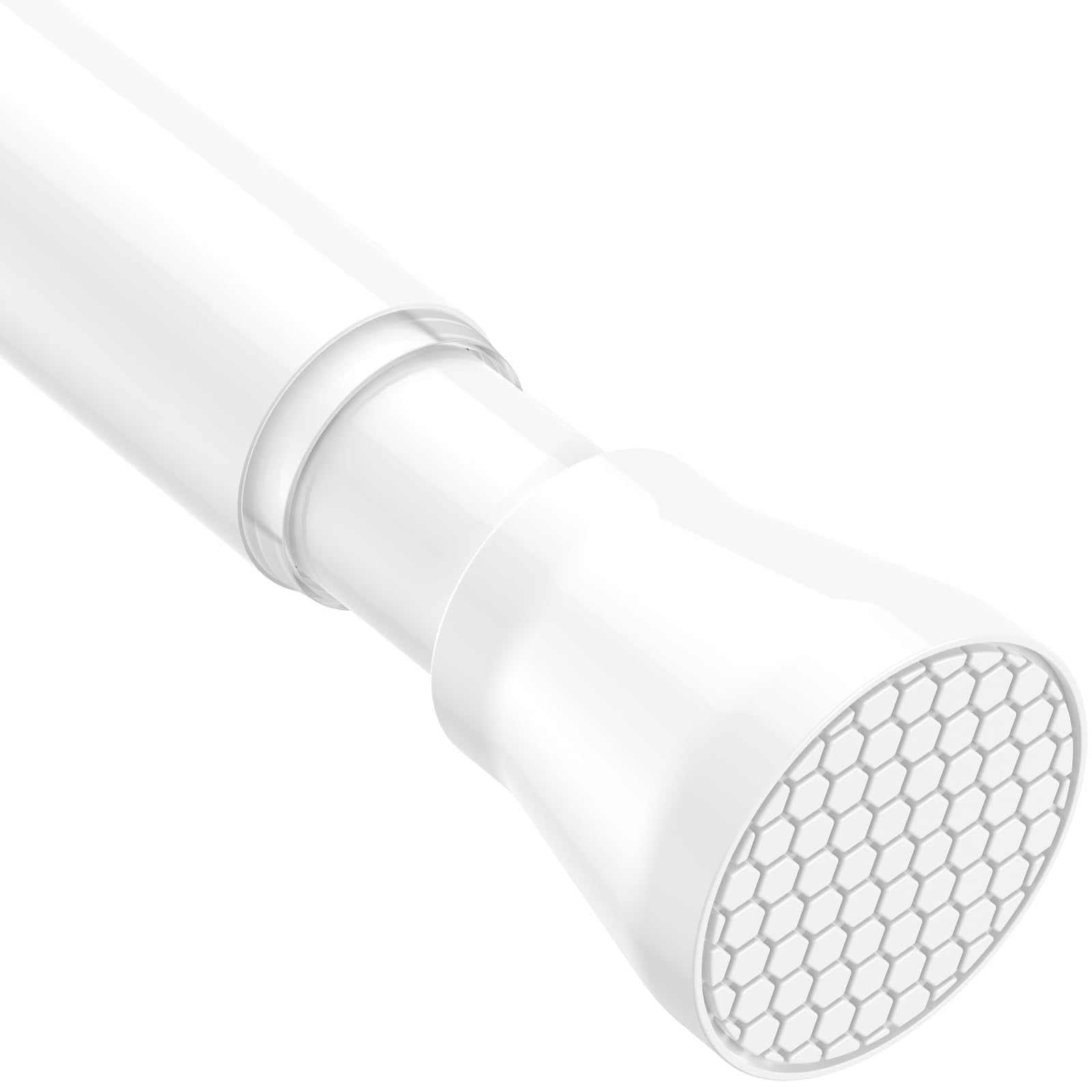 Barra De Cortina Tensora Aizesi Spring De 70 A 120 Cm Para Ventanas, Color Blanco