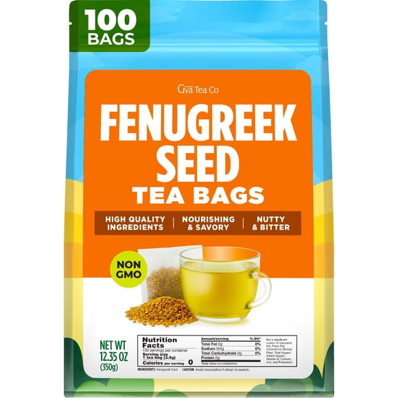 Té de fenogreco Gya Tea Co – 100 bolsas sin cafeína
