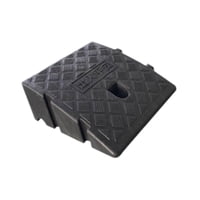 Ioensy - Rampa De Acera Práctica Rampa De Puente Para Estacionamiento Garaje Muelle De Carga Altura 11 Cm Color Negro