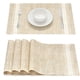 thumbnail image 1 of Juego de 4 manteles individuales resistentes al calor y a las manchas, antideslizantes, lavables, para cocina y comedor, 45 x 30 cm (juego de 6 en azul), 1 of 8
