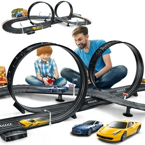 Set De Pista De Carreras De Coches Tragamonedas Rcovasc Electric Para Niños De 6 A 12 Años
