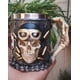 thumbnail image 1 of Tazón Calavera Piloto Alemán Acero Inoxidable Resina, 1 of 3