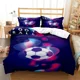 thumbnail image 1 of Soccer Cover Digital Print Polyester Bedding Sets Child Kids Covers Boys Bed Linen Set For Teens King Size Bedding Set, 1 of 5