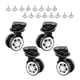 thumbnail image 2 of Equipaje Maleta Ruedas Maleta de viaje Ruedas Izquierda y derecha Rotación de 360 grados Ruedas giratorias de doble fila para portador Maleta de viaje , 4 piezas sin freno, 2 of 5