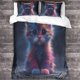 thumbnail image 3 of DSJackson Cat 3D Print Duvet Cover 3-piece Animal Quilt Cover Bedding Set with Microfiber with Hidden Zipper Closure with Pillowcases for Boys Girls Comforter Cover King, 3 of 3