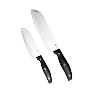 Set De Cuchillos Santoku Granger 2 Pcs Oster Negro Tamaño Único