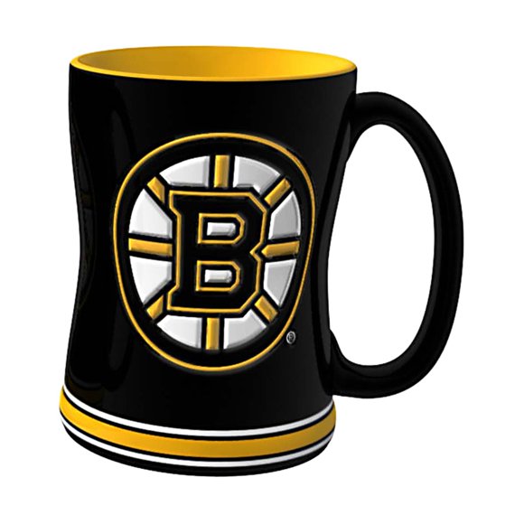Taza Boelter Brands 414 ml Boston Bruins con relieve esculpido