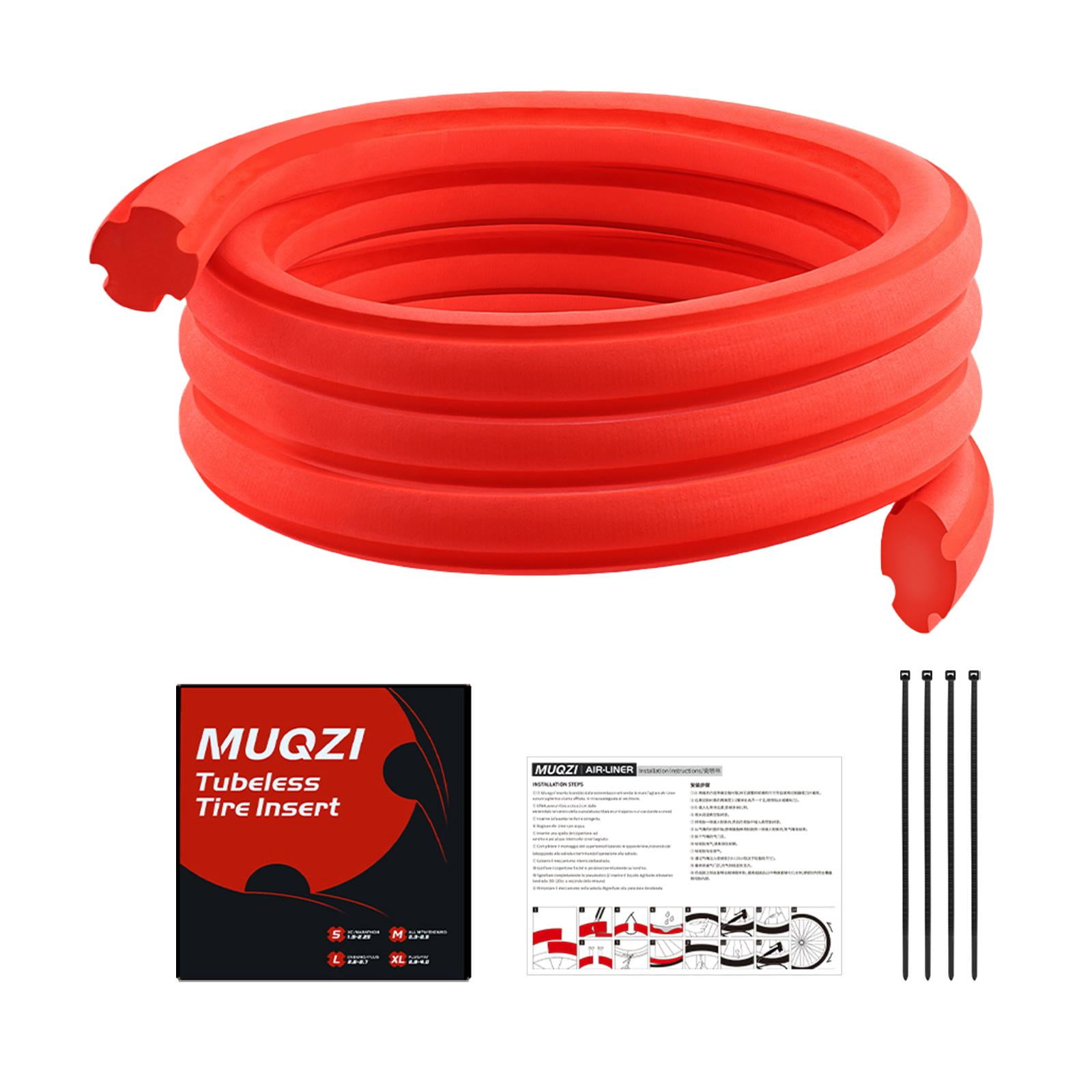 Magideal - Inserto De Neumático De Bicicleta, Piezas De Protección De Neumáticos De Bicicleta, Accesorios, Herramienta, Protección De Cámara De Aire, Protección Rojo
