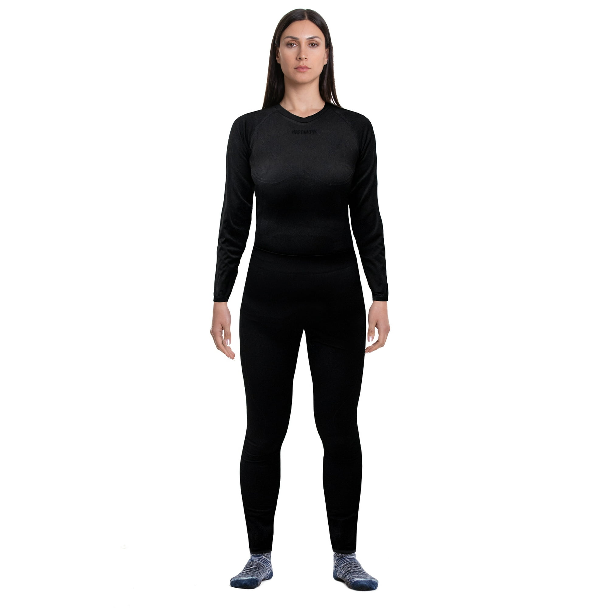 Hardwork - Conjunto Primera Capa Hw Patagonia Spandex Mujer Black