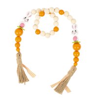 Bothyi - Guirnalda De Cuentas De Madera De Pascua, Bandeja Escalonada Con Borlas, Cuentas De Primavera Para Granja, Tipo Conejo