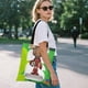 thumbnail image 5 of Maple Bolso de tela con estampado de lienzo para mujer, bolsa de compras reutilizable y estética, con cremallera interior, regalo para mujer, 35 × 40 cm., 5 of 6