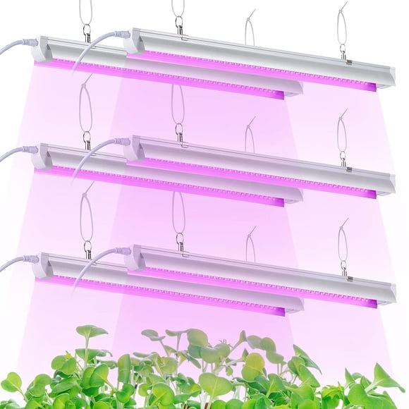 Luz LED de cultivo TYAGMAM, 2 pies, T8, 150 W, espectro completo, paquete de 6
