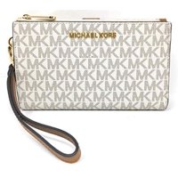 Billetera Michael Kors Doble Cremallera, Vainilla
