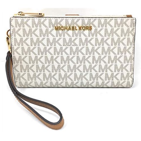 Billetera Michael Kors Doble Cremallera, Vainilla