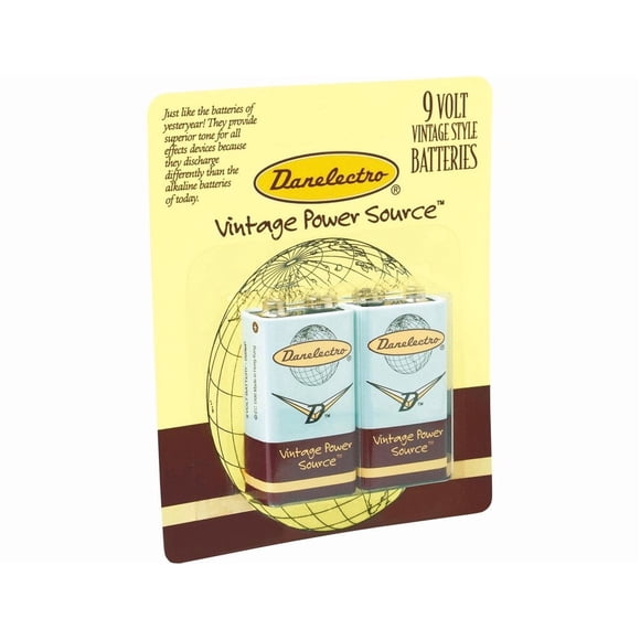 Batería 9 V Danelectro 2D9 V (paquete de 2)