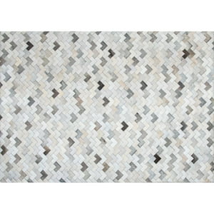 Bazhars - Alfombra 140X200 Cm Patch Cuero Ansa F9