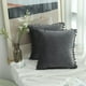 thumbnail image 1 of 2 Fundas De Almohada Cuadradas De Terciopelo Blando, Fundas De Almohada Decorativas De 40 X 40 Cm, Con Bolas De Terciopelo, Para Sofás De Decoración Familiar, Reposabrazos, Etc., 1 of 5