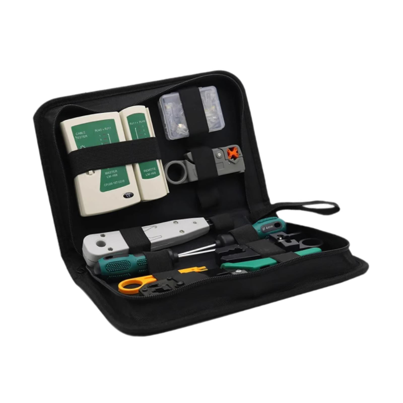 Bothyi - Kit De Herramientas De Red 11 En 1 Con Mango Antideslizante, Herramientas De Mantenimiento Y Reparación De Cables