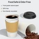 thumbnail image 5 of Vasos de café desechables Dealusy 16 oz (473 ml) con tapas, paquete de 100, 5 of 7