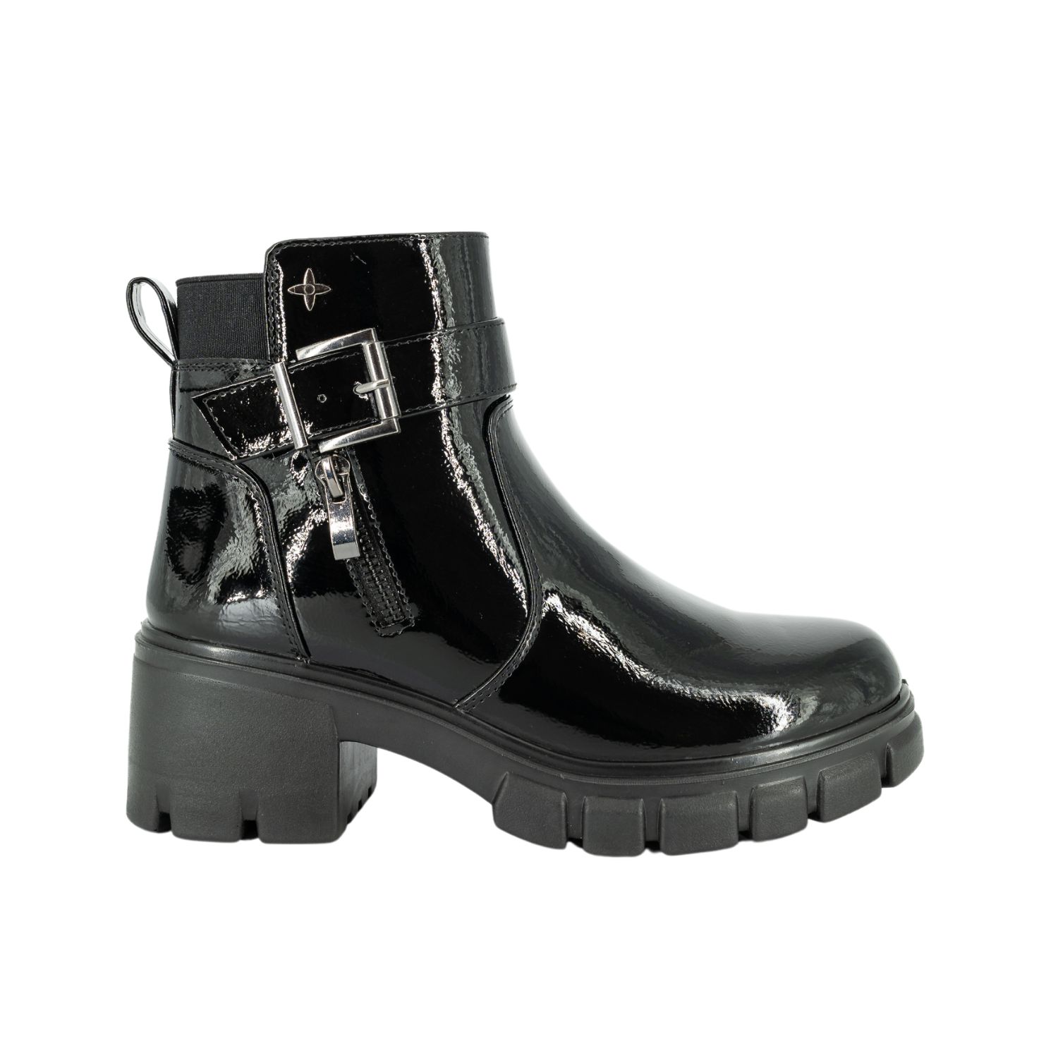 Botin Fleuret Negro Charol Alquimia