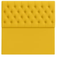 Ethan Desing - Respaldo De Cama 1 Plazas Amarillo Capitone