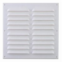 Celosía Ventilación Pvc Plana 23X23 Cm Blanco 1Un Dvp