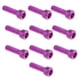 thumbnail image 4 of 10pcs M6x20mm Tornillos De Cabeza Hexagonal De Aluminio Perno De Llave Púrpura, 4 of 5