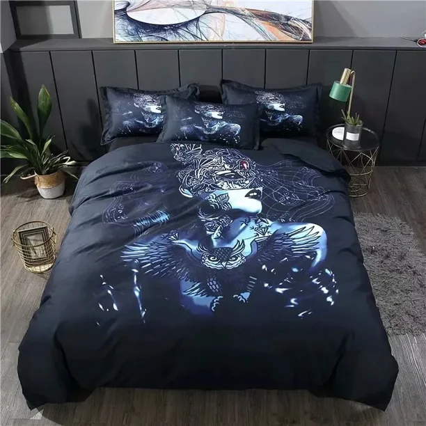 Sexy Beauty Skeleton Girl Bedding Set 3d Duvet Cover Polyester Comforter Cover Luxury Fashion Gift Bed Sheets