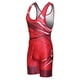 thumbnail image 1 of Leotardo Matman The Breakdown Singlet de Lucha Rojo Talla XX-S, 1 of 4