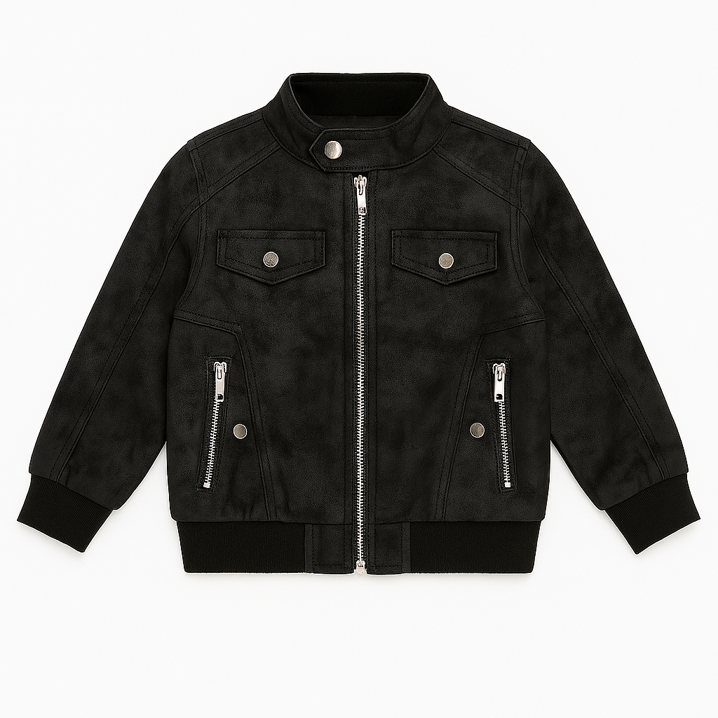 Kibou - Chaquetas Lisboa Niño Ecocuero Con Cierres Metálicos