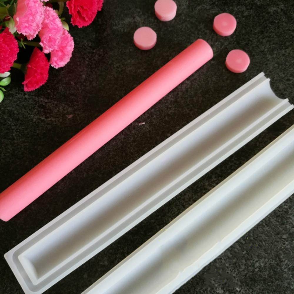 Molde De Silicona Para Velas De Jabón Echodone, Tubo Redondo, Forma De Columna