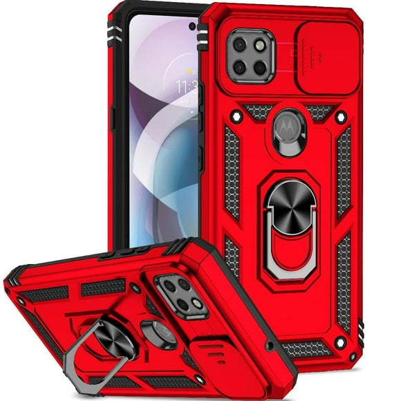 Estuche GANGXUN para Motorola Moto One 5G Ace, soporte giratorio 360°, estilo mecánico y magnético