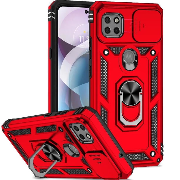 Estuche GANGXUN para Motorola Moto One 5G Ace, soporte giratorio 360°, estilo mecánico y magnético