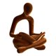thumbnail image 1 of Estatua Humana Decorativa única Del Pensador Abstracto Para Escritorio Fiesta Estantería Marrón, 1 of 5