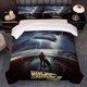 thumbnail image 1 of 3pcs Back to the Future Sci-Fi Adventure Scene Bedding Set Multi-Color Print, 1 of 5