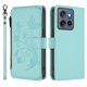thumbnail image 2 of Funda Cartera Mariposa para [Motorola Moto G Stylus 2025 5G] con Soporte y Cremallera Verde menta, 2 of 6