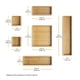 thumbnail image 3 of Organizadores de cajones Whitmor Bamboo, juego de 6 piezas, 3 of 4