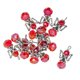 thumbnail image 1 of 12 piezas de ala de ángel tibetano de plata encantos colgante cristal rojo, 1 of 5
