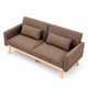 thumbnail image 4 of Sofá Cama Amelia 77x187x77 cm Café, 4 of 8
