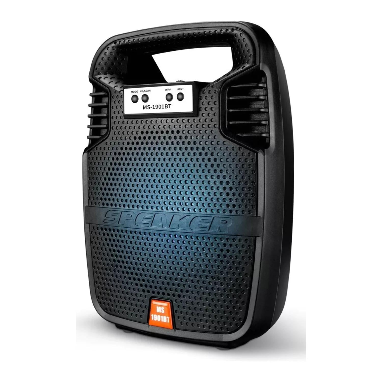 Genérico - Parlante Portatil Bluetooth Recargable 20w Negro Ms-1901bt
