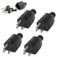 thumbnail image 1 of Enchufe XGJUCE pack de 4 unidades 15 A 125 V 3 clavijas negro, 1 of 7