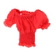 thumbnail image 2 of 1/6 Ropa Femenina Camiseta De Manga Abullonada Con Ajuste De Figura De Acción De 12 '' Rojo D, 2 of 5