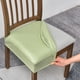 thumbnail image 1 of Xiao Hua Funda de Asiento de Silla de Comedor de Cuero Verde Claro -2 Piezas, Banda Elástica Impermeable, Bolsillo Deslizante, Adecuada para Protección de Cocina y Comedor sin Reposabrazos, 1 of 5